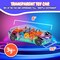 Light Up Transparent Car Kids 8” Battery Operated Toy Car for Boys & Girls, Mechanical Bump and Go Toy Car with Colorful Moving Gears, LED Light Effects, Plays Music